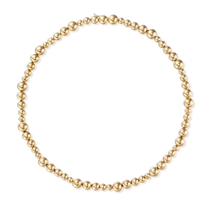 Precious stone ladies necklaces-AUDREY GRADUATED REPEATING NECKLACE (Gold)