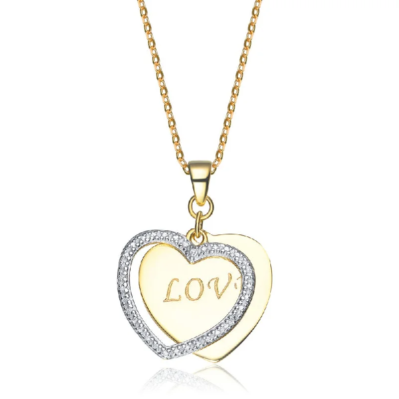 Fashionable ladies necklaces with charms-Sylvie Soulmate Love Heart Pendnat