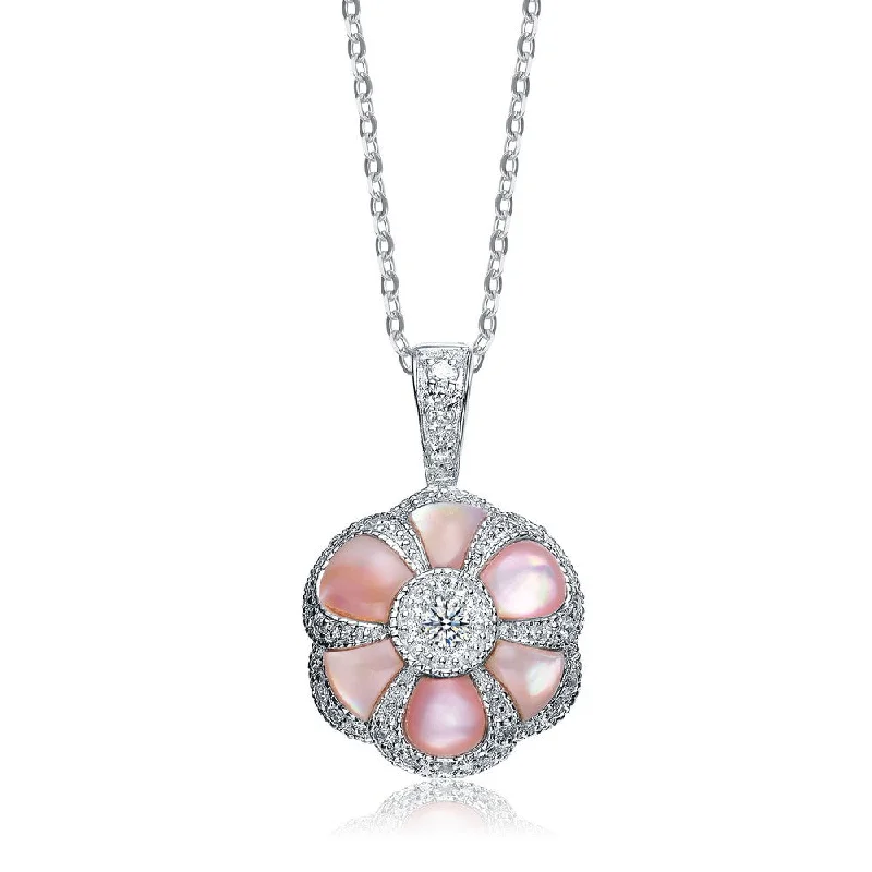 Precious stone ladies necklaces for gifts-Louise Petal Necklace