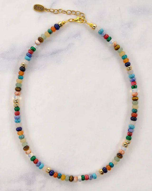 Radiant ladies necklaces with sapphires-Caspian Gemstone Necklace