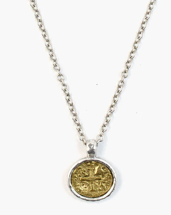 Ladies necklaces for evening gowns-Mercy Coin Necklace