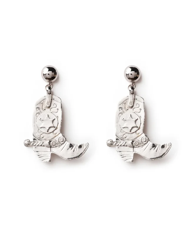 Personalized earrings with initials-DANCING SPURS EARRINGS