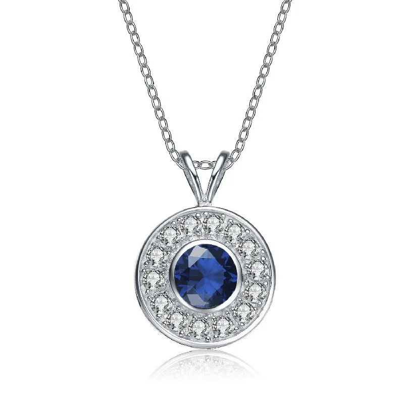 Ladies necklaces for evening gowns-Camille Blue Round Necklace