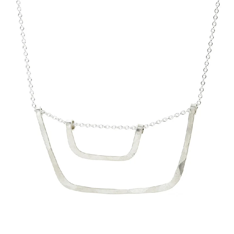 Wedding ladies necklaces with diamonds-bucket & pail necklace