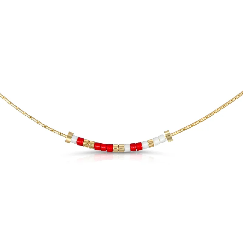 Precious stone ladies necklaces for gifts-Alpha Omicron Pi