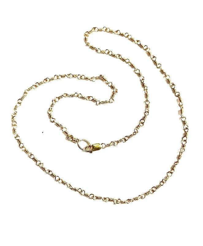 Elegant chain ladies necklaces-wrapped link necklace