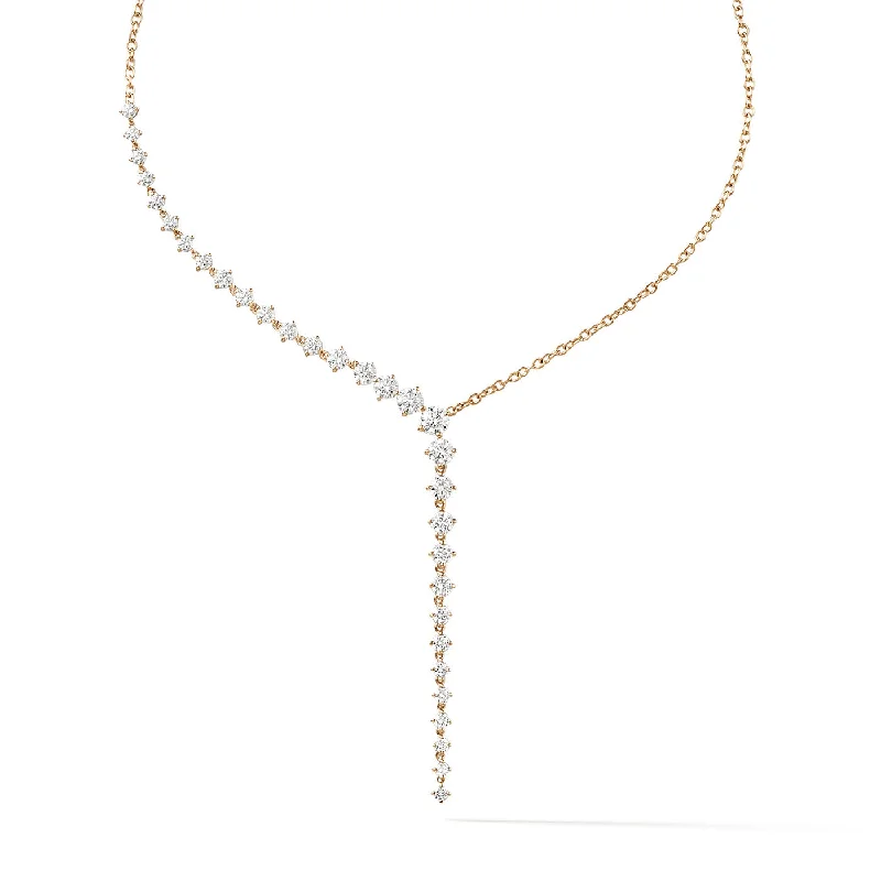 Silver ladies necklaces for casual wear-ARIA CASCADE NECKLACE