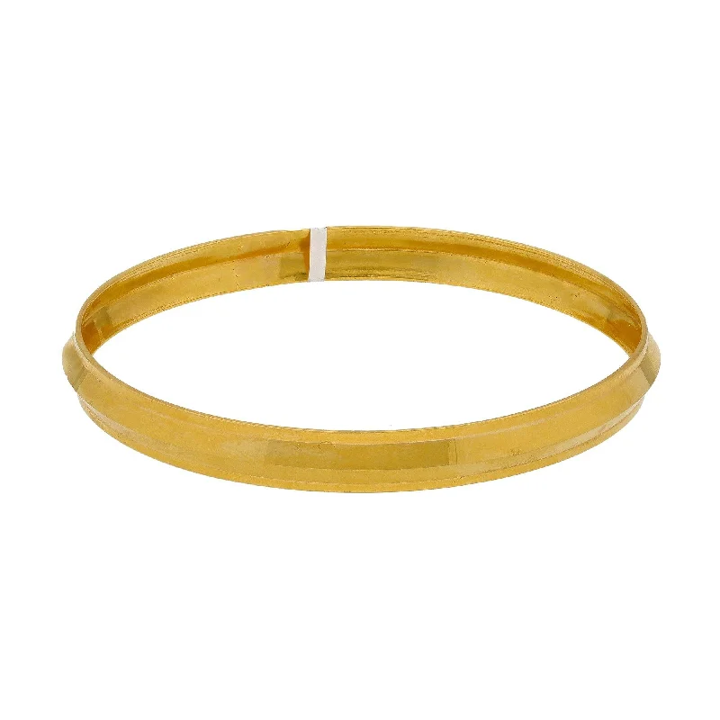 Affordable ladies bracelets for everyday wear-22K Yellow Gold Men's Kada Bangle, 34.1 Gms