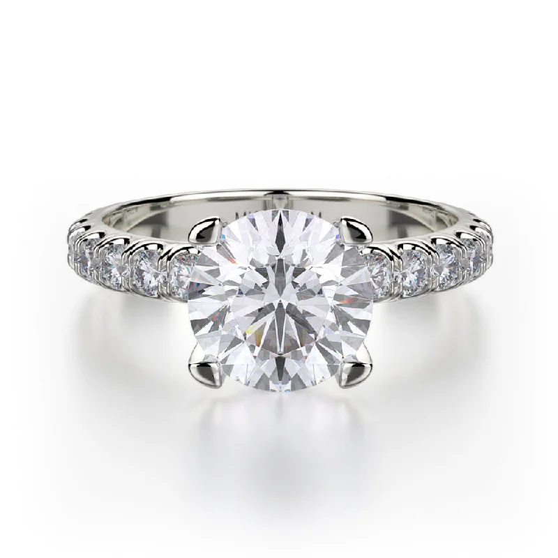 Modern engagement rings with intricate designs-MICHAEL M Crown Engagement Ring