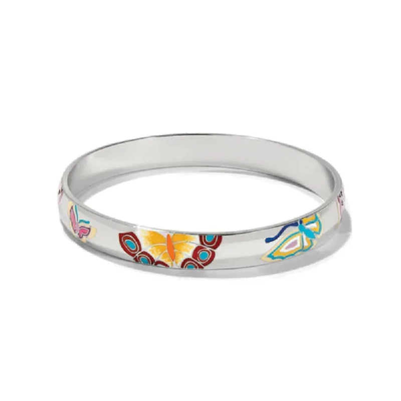 Classic gold bracelets for women-Brighton Kyoto In Bloom Butterfly Bangle