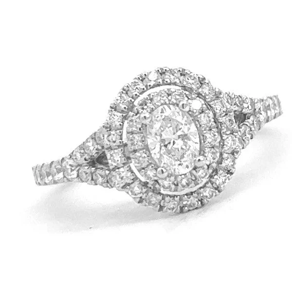 Stunning engagement rings with princess cut-Oval Double Halo Engagement Ring - Proposal Ready