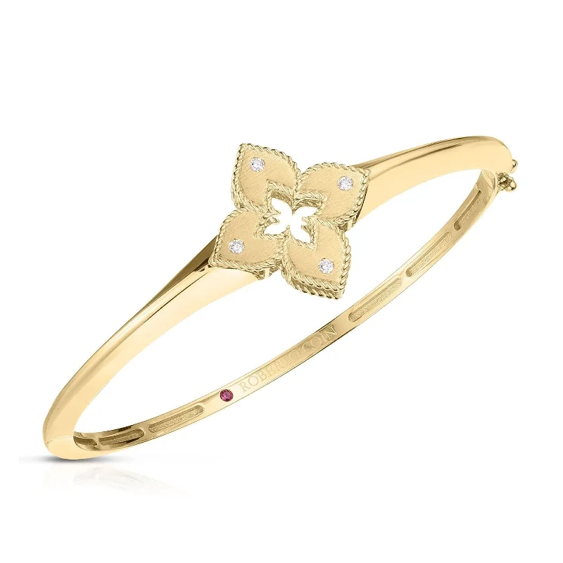 Classic gold bracelets for women-ROBERTO COIN Venetian Princess Bangle