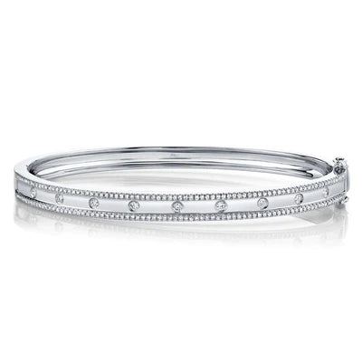 Bridal bangles for weddings-0.62ctw Diamond Bangle