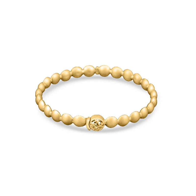 Trendy bangle bracelets for parties-Bangle In 18K Yellow Gold