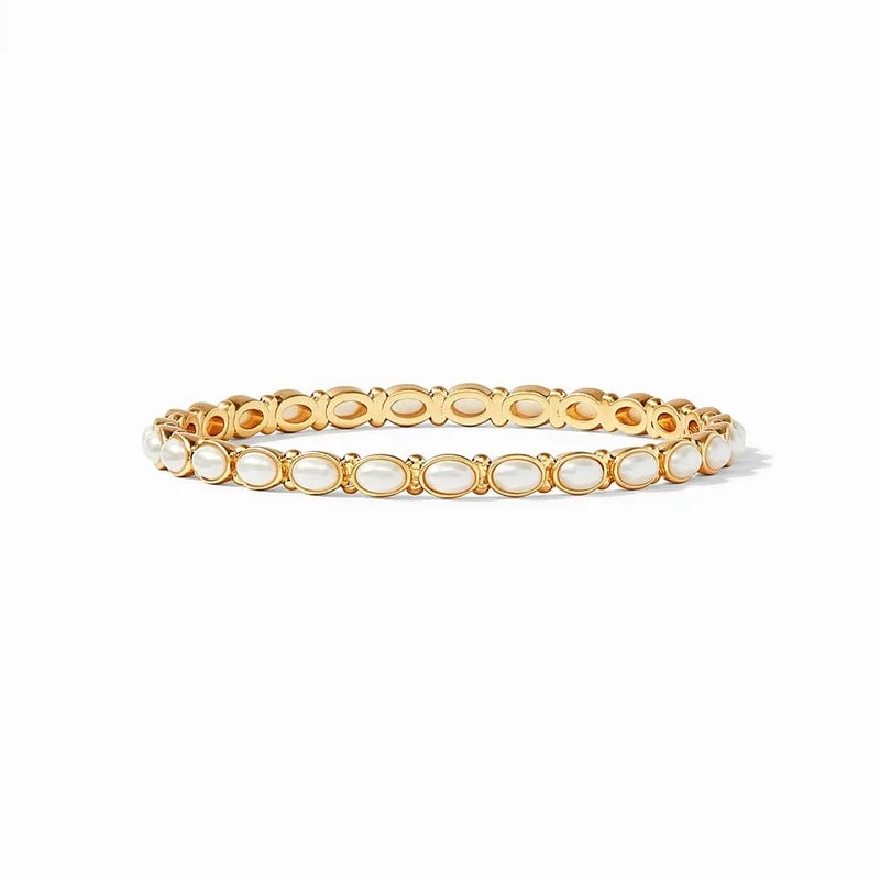 Modern bangle bracelets for women-Julie Vos Mykonos Bangle