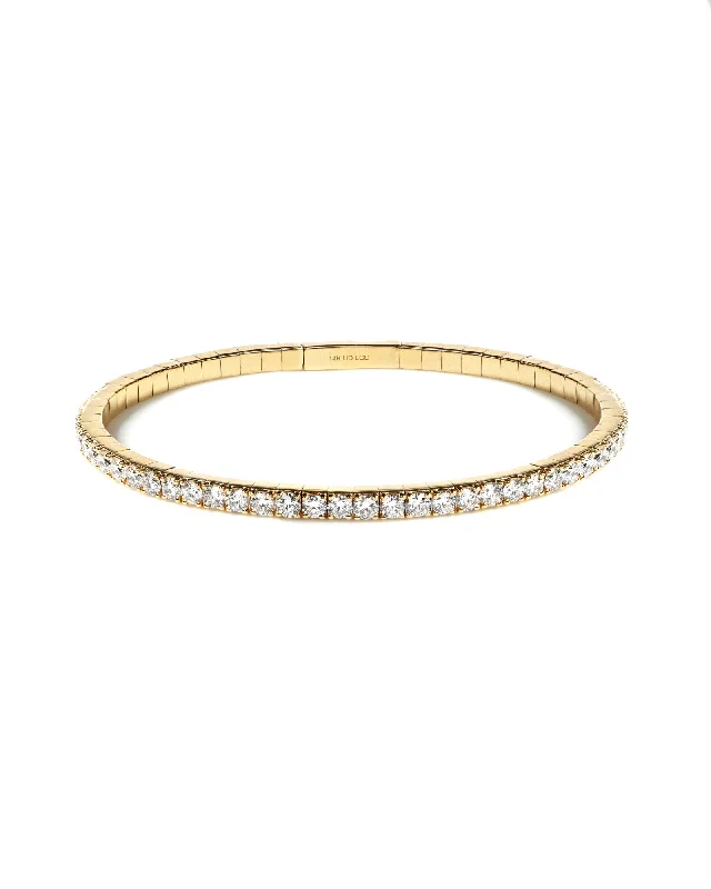 Handcrafted ladies bracelets with stones-3.00ctw Lab Diamond Bangle