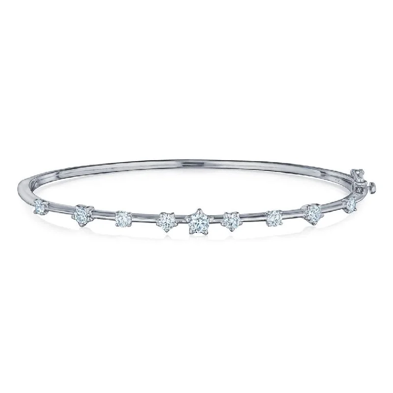 Unique design bangles for women-KWIAT Starry Night Diamond Bangle