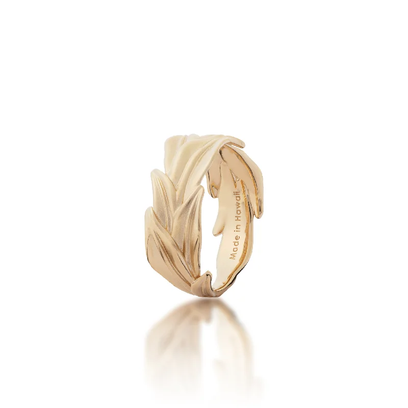 Special occasion ladies rings-Maile Ring in Gold - 10mm