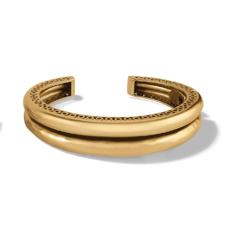 Stackable bangles for ladies-Brighton Inner Circle Double Hinged Bangle