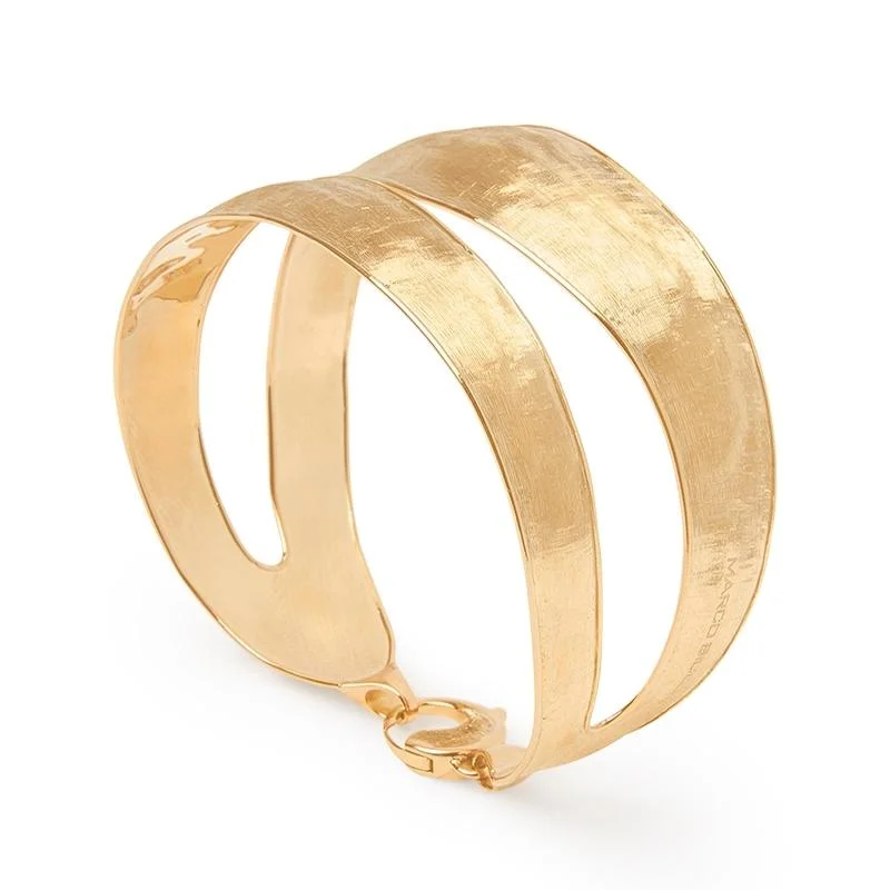 Unique bangles for evening wear-MARCO BICEGO Lunaria Medium Split Bangle