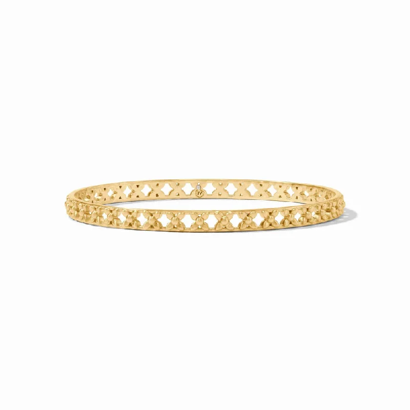 Designer ladies bracelets with diamonds-Julie Vos Helene Stacking Bangle