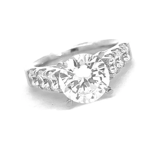 Engagement rings with multi-stone settings-DiamondEngagement Ring