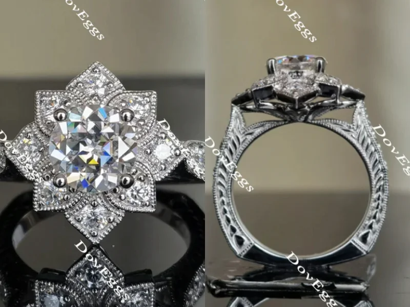 Simple engagement rings with solitaire stones-My Sunshine moissanite engagement ring