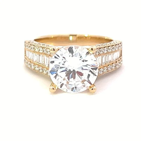 Engagement rings with intricate vintage details-Diamond Engagement Ring