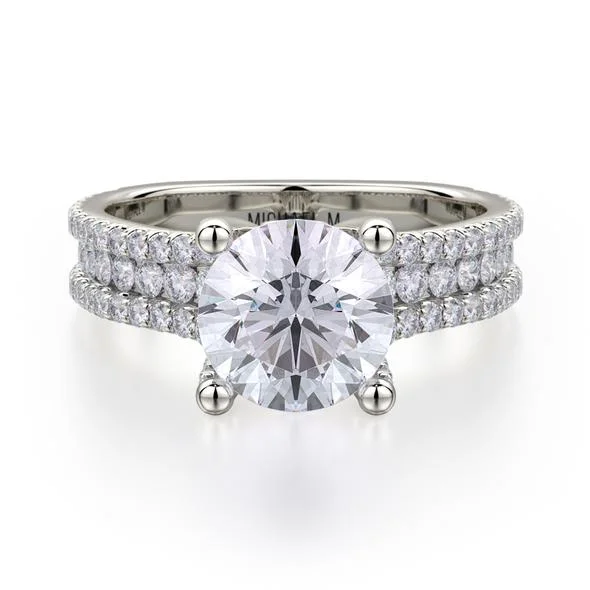 Stunning oval engagement rings for women-MICHAEL M Strada Engagement Ring