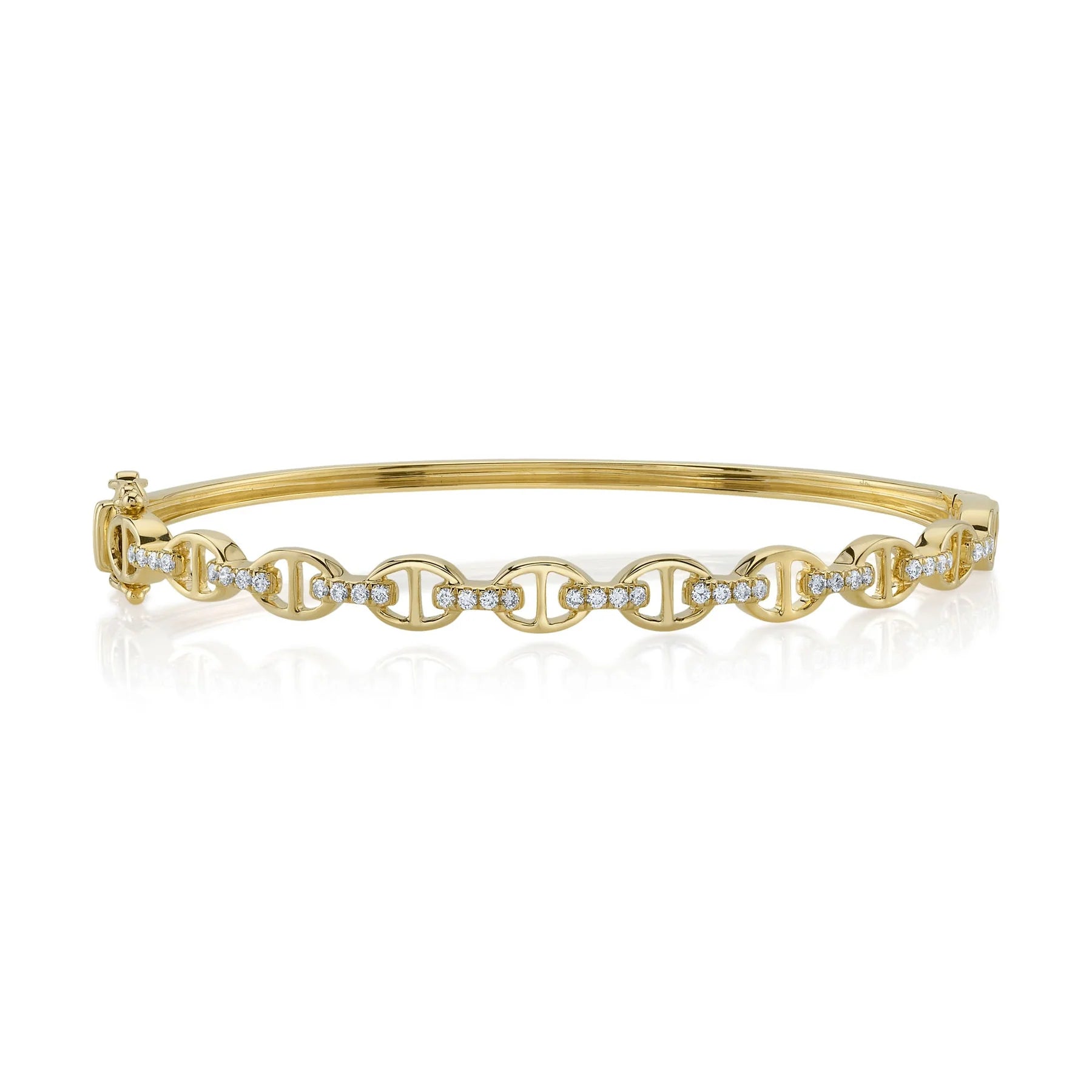 Unique gemstone bracelets for women-0.35ctw Diamond Bangle