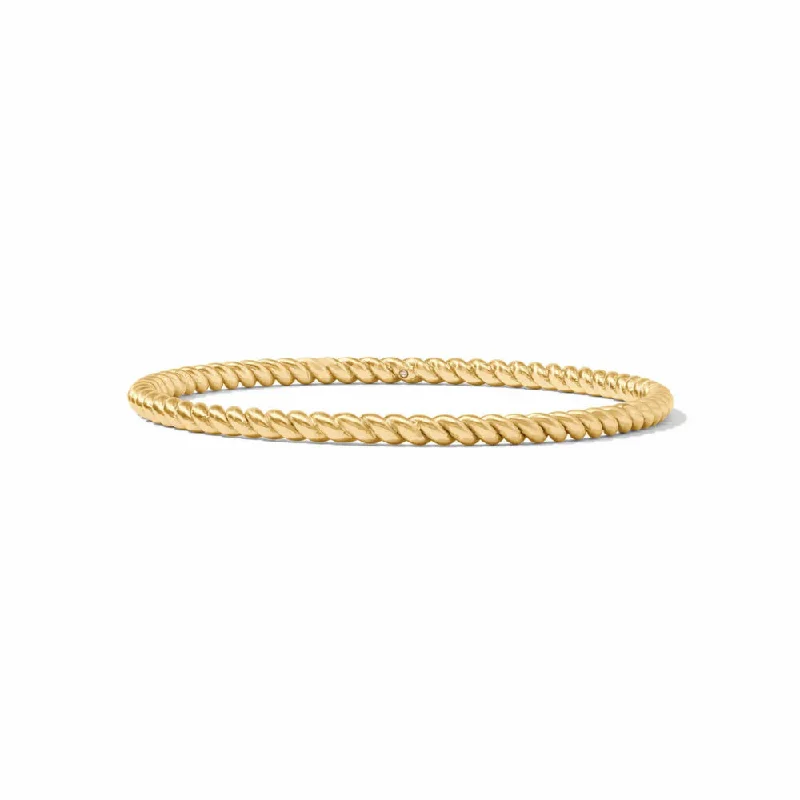 Simple silver bangles for ladies-Julie Vos Nassau Bangle