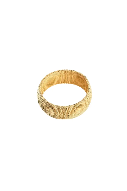 Large statement bracelets for women-Mesh Bangle