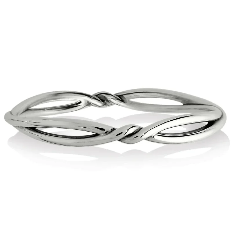 Multi-layered bangles for women-Brighton Interlok Twist Bangle