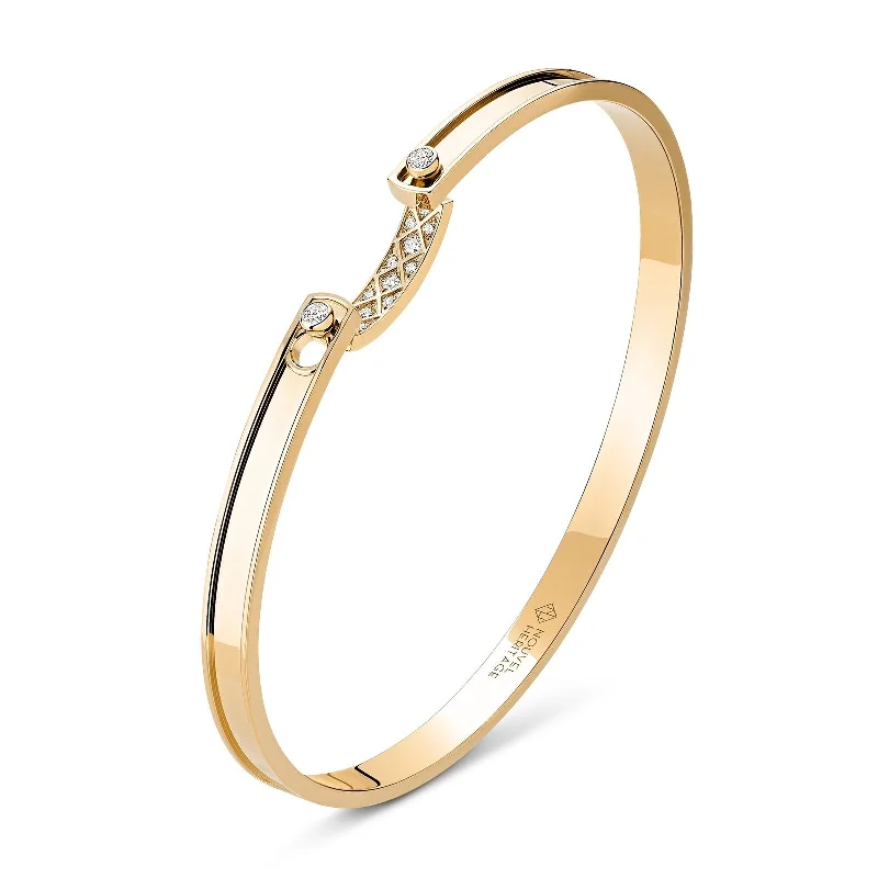 Handcrafted bangles for weddings-NOUVEL HERITAGE Parisian Stroll Mood Diamond Bangle